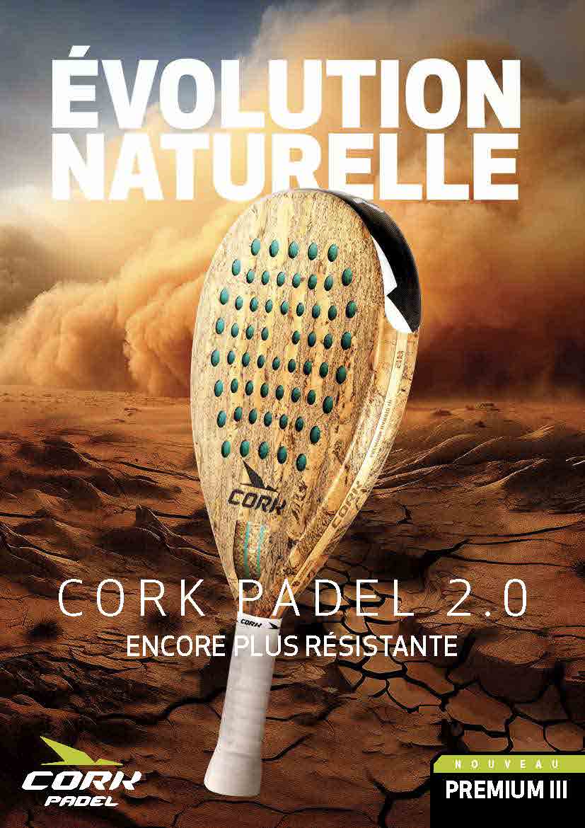 distributeur cork padel raquette premium power III
